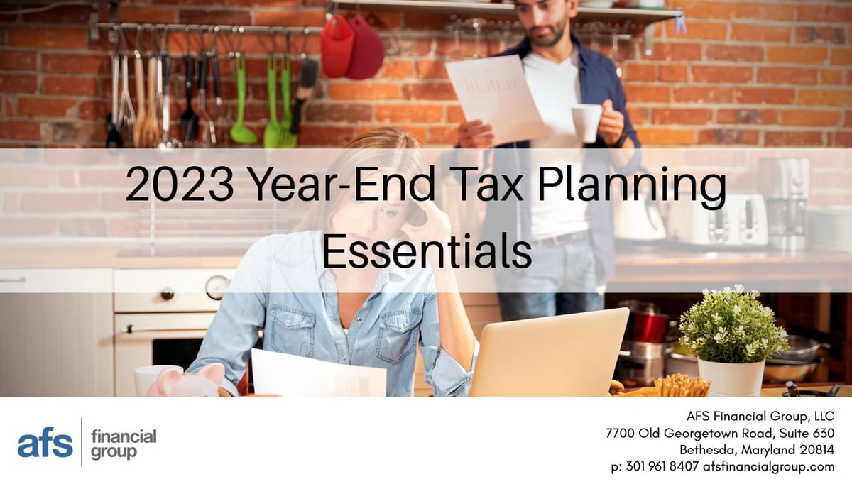 2023 Year-End Tax Planning Essentials - title slide